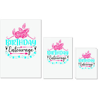 UDNAG Untearable Waterproof Stickers 155GSM 'Girls trip | birthday entourage' A4 x 1pc, A5 x 1pc & A6 x 2pc UDNAG Untearable Waterproof Stickers 155GSM 'Girls trip | birthday entourage' A4 x 1pc, A5 x 1pc & A6 x 2pc