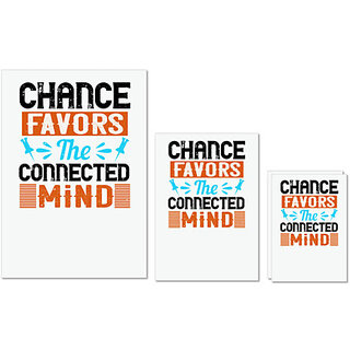                       UDNAG Untearable Waterproof Stickers 155GSM 'Internet | Chance favors the connected mind' A4 x 1pc, A5 x 1pc & A6 x 2pc                                              