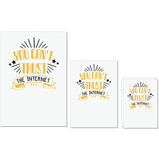 UDNAG Untearable Waterproof Stickers 155GSM 'Internet | You can't trust the internet' A4 x 1pc, A5 x 1pc & A6 x 2pc UDNAG Untearable Waterproof Stickers 155GSM 'Internet | You can't trust the internet' A4 x 1pc, A5 x 1pc & A6 x 2pc
