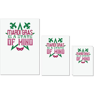 UDNAG Untearable Waterproof Stickers 155GSM 'Mardi Gras | Mardi Gras is a state of mind' A4 x 1pc, A5 x 1pc & A6 x 2pc UDNAG Untearable Waterproof Stickers 155GSM 'Mardi Gras | Mardi Gras is a state of mind' A4 x 1pc, A5 x 1pc & A6 x 2pc