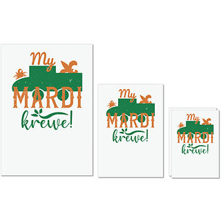 UDNAG Untearable Waterproof Stickers 155GSM 'Mardi Gras | My Mardi krewe!' A4 x 1pc, A5 x 1pc & A6 x 2pc UDNAG Untearable Waterproof Stickers 155GSM 'Mardi Gras | My Mardi krewe!' A4 x 1pc, A5 x 1pc & A6 x 2pc