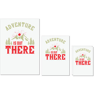 UDNAG Untearable Waterproof Stickers 155GSM 'Adventure Mountain | adventure is out there' A4 x 1pc, A5 x 1pc & A6 x 2pc UDNAG Untearable Waterproof Stickers 155GSM 'Adventure Mountain | adventure is out there' A4 x 1pc, A5 x 1pc & A6 x 2pc