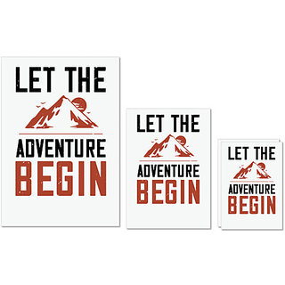 UDNAG Untearable Waterproof Stickers 155GSM 'Adventure Mountain | let the adventure begin' A4 x 1pc, A5 x 1pc & A6 x 2pc UDNAG Untearable Waterproof Stickers 155GSM 'Adventure Mountain | let the adventure begin' A4 x 1pc, A5 x 1pc & A6 x 2pc