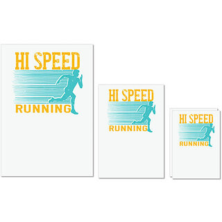 UDNAG Untearable Waterproof Stickers 155GSM 'Running | hi speed running' A4 x 1pc, A5 x 1pc & A6 x 2pc UDNAG Untearable Waterproof Stickers 155GSM 'Running | hi speed running' A4 x 1pc, A5 x 1pc & A6 x 2pc