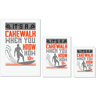UDNAG Untearable Waterproof Stickers 155GSM 'Surfing | Its a cakewalk, when you know how' A4 x 1pc, A5 x 1pc & A6 x 2pc UDNAG Untearable Waterproof Stickers 155GSM 'Surfing | Its a cakewalk, when you know how' A4 x 1pc, A5 x 1pc & A6 x 2pc