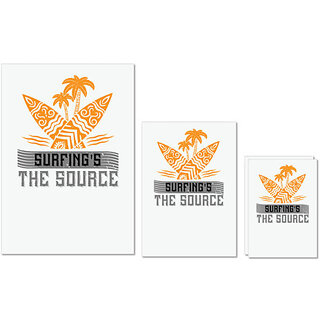 UDNAG Untearable Waterproof Stickers 155GSM 'Surfing | Surfing's the source' A4 x 1pc, A5 x 1pc & A6 x 2pc UDNAG Untearable Waterproof Stickers 155GSM 'Surfing | Surfing's the source' A4 x 1pc, A5 x 1pc & A6 x 2pc