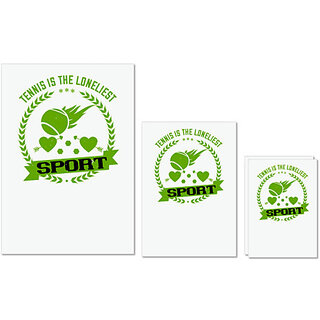 UDNAG Untearable Waterproof Stickers 155GSM 'Tennis | Tennis is the loneliest sport' A4 x 1pc, A5 x 1pc & A6 x 2pc UDNAG Untearable Waterproof Stickers 155GSM 'Tennis | Tennis is the loneliest sport' A4 x 1pc, A5 x 1pc & A6 x 2pc