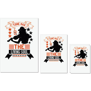 UDNAG Untearable Waterproof Stickers 155GSM 'Music Violin | Tone has the living soul' A4 x 1pc, A5 x 1pc & A6 x 2pc UDNAG Untearable Waterproof Stickers 155GSM 'Music Violin | Tone has the living soul' A4 x 1pc, A5 x 1pc & A6 x 2pc