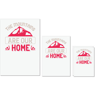 UDNAG Untearable Waterproof Stickers 155GSM 'Skiing | The mountains are our home' A4 x 1pc, A5 x 1pc & A6 x 2pc UDNAG Untearable Waterproof Stickers 155GSM 'Skiing | The mountains are our home' A4 x 1pc, A5 x 1pc & A6 x 2pc