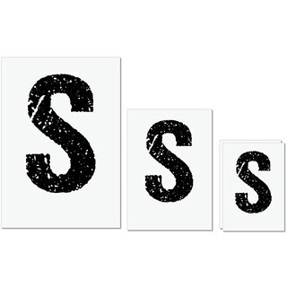 UDNAG Untearable Waterproof Stickers 155GSM 'Alphabet | S' A4 x 1pc, A5 x 1pc & A6 x 2pc UDNAG Untearable Waterproof Stickers 155GSM 'Alphabet | S' A4 x 1pc, A5 x 1pc & A6 x 2pc