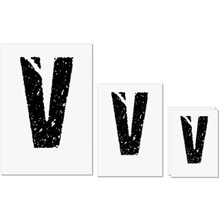 UDNAG Untearable Waterproof Stickers 155GSM 'Alphabet | V' A4 x 1pc, A5 x 1pc & A6 x 2pc UDNAG Untearable Waterproof Stickers 155GSM 'Alphabet | V' A4 x 1pc, A5 x 1pc & A6 x 2pc