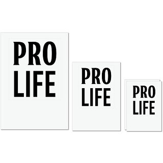                       UDNAG Untearable Waterproof Stickers 155GSM 'Dog | Pro life' A4 x 1pc, A5 x 1pc & A6 x 2pc                                              