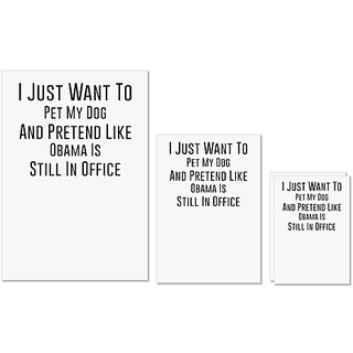 UDNAG Untearable Waterproof Stickers 155GSM 'Dog | I just want to pet my dog' A4 x 1pc, A5 x 1pc & A6 x 2pc UDNAG Untearable Waterproof Stickers 155GSM 'Dog | I just want to pet my dog' A4 x 1pc, A5 x 1pc & A6 x 2pc