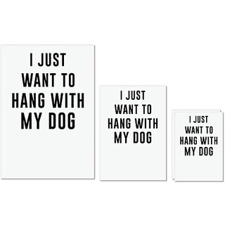 UDNAG Untearable Waterproof Stickers 155GSM 'Dog | I just want to hang with my dogg' A4 x 1pc, A5 x 1pc & A6 x 2pc UDNAG Untearable Waterproof Stickers 155GSM 'Dog | I just want to hang with my dogg' A4 x 1pc, A5 x 1pc & A6 x 2pc