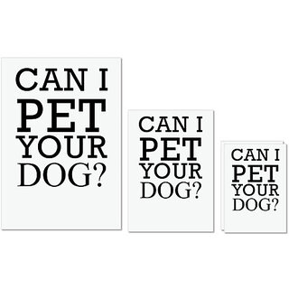UDNAG Untearable Waterproof Stickers 155GSM 'Dog | Cant pet your dog' A4 x 1pc, A5 x 1pc & A6 x 2pc UDNAG Untearable Waterproof Stickers 155GSM 'Dog | Cant pet your dog' A4 x 1pc, A5 x 1pc & A6 x 2pc