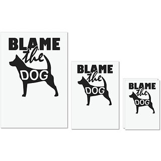 UDNAG Untearable Waterproof Stickers 155GSM 'Dog | Blame the Dog' A4 x 1pc, A5 x 1pc & A6 x 2pc UDNAG Untearable Waterproof Stickers 155GSM 'Dog | Blame the Dog' A4 x 1pc, A5 x 1pc & A6 x 2pc