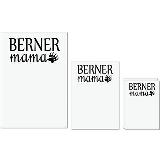 UDNAG Untearable Waterproof Stickers 155GSM 'Dog | Berner mama' A4 x 1pc, A5 x 1pc & A6 x 2pc UDNAG Untearable Waterproof Stickers 155GSM 'Dog | Berner mama' A4 x 1pc, A5 x 1pc & A6 x 2pc