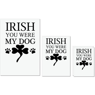 UDNAG Untearable Waterproof Stickers 155GSM 'Dog | Irish you were my dog' A4 x 1pc, A5 x 1pc & A6 x 2pc UDNAG Untearable Waterproof Stickers 155GSM 'Dog | Irish you were my dog' A4 x 1pc, A5 x 1pc & A6 x 2pc