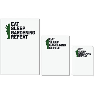 UDNAG Untearable Waterproof Stickers 155GSM 'Gardening | Eat sleep gardening repeat' A4 x 1pc, A5 x 1pc & A6 x 2pc UDNAG Untearable Waterproof Stickers 155GSM 'Gardening | Eat sleep gardening repeat' A4 x 1pc, A5 x 1pc & A6 x 2pc