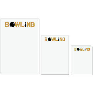 UDNAG Untearable Waterproof Stickers 155GSM 'Bowling | Bowling' A4 x 1pc, A5 x 1pc & A6 x 2pc UDNAG Untearable Waterproof Stickers 155GSM 'Bowling | Bowling' A4 x 1pc, A5 x 1pc & A6 x 2pc