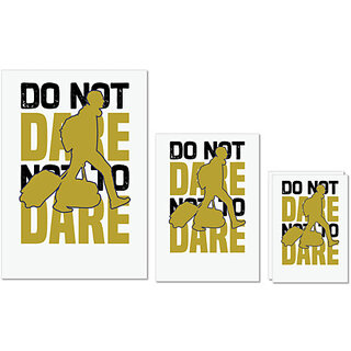                       UDNAG Untearable Waterproof Stickers 155GSM 'Travelling | Do not dare not to dare' A4 x 1pc, A5 x 1pc & A6 x 2pc                                              