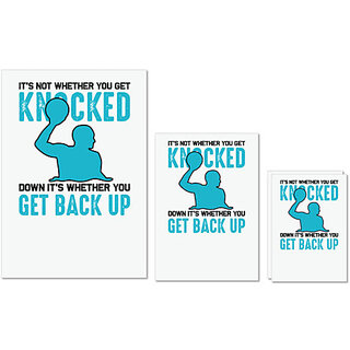 UDNAG Untearable Waterproof Stickers 155GSM 'Gaming | Its not whether knocked' A4 x 1pc, A5 x 1pc & A6 x 2pc UDNAG Untearable Waterproof Stickers 155GSM 'Gaming | Its not whether knocked' A4 x 1pc, A5 x 1pc & A6 x 2pc