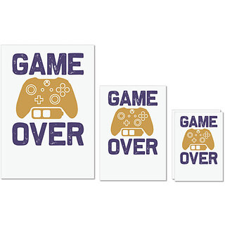 UDNAG Untearable Waterproof Stickers 155GSM 'Gaming | Game over' A4 x 1pc, A5 x 1pc & A6 x 2pc UDNAG Untearable Waterproof Stickers 155GSM 'Gaming | Game over' A4 x 1pc, A5 x 1pc & A6 x 2pc