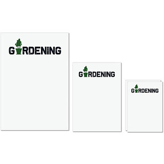                       UDNAG Untearable Waterproof Stickers 155GSM 'Gardening | Gardening' A4 x 1pc, A5 x 1pc & A6 x 2pc                                              