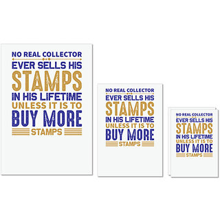 UDNAG Untearable Waterproof Stickers 155GSM 'Stamp | Stamps in his lifetime' A4 x 1pc, A5 x 1pc & A6 x 2pc UDNAG Untearable Waterproof Stickers 155GSM 'Stamp | Stamps in his lifetime' A4 x 1pc, A5 x 1pc & A6 x 2pc