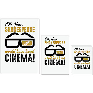 UDNAG Untearable Waterproof Stickers 155GSM 'Television | Would have loved cinema' A4 x 1pc, A5 x 1pc & A6 x 2pc UDNAG Untearable Waterproof Stickers 155GSM 'Television | Would have loved cinema' A4 x 1pc, A5 x 1pc & A6 x 2pc
