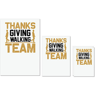 UDNAG Untearable Waterproof Stickers 155GSM 'Walking | Thanks giving walking team' A4 x 1pc, A5 x 1pc & A6 x 2pc UDNAG Untearable Waterproof Stickers 155GSM 'Walking | Thanks giving walking team' A4 x 1pc, A5 x 1pc & A6 x 2pc