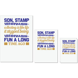 UDNAG Untearable Waterproof Stickers 155GSM 'Stamp | Son stamp fun a long' A4 x 1pc, A5 x 1pc & A6 x 2pc UDNAG Untearable Waterproof Stickers 155GSM 'Stamp | Son stamp fun a long' A4 x 1pc, A5 x 1pc & A6 x 2pc