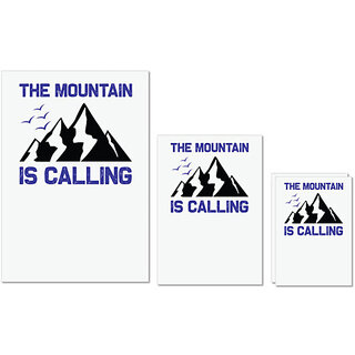 UDNAG Untearable Waterproof Stickers 155GSM 'Climbing | The mountain is calling' A4 x 1pc, A5 x 1pc & A6 x 2pc UDNAG Untearable Waterproof Stickers 155GSM 'Climbing | The mountain is calling' A4 x 1pc, A5 x 1pc & A6 x 2pc