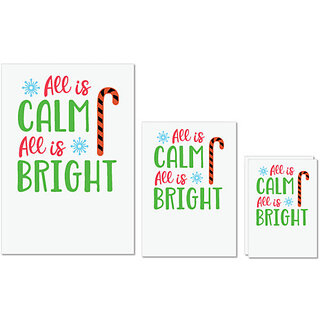 UDNAG Untearable Waterproof Stickers 155GSM 'Calm bright | All is Calm All is Bright' A4 x 1pc, A5 x 1pc & A6 x 2pc UDNAG Untearable Waterproof Stickers 155GSM 'Calm bright | All is Calm All is Bright' A4 x 1pc, A5 x 1pc & A6 x 2pc