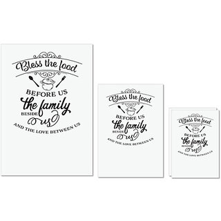 UDNAG Untearable Waterproof Stickers 155GSM 'Blessing | Bless the food' A4 x 1pc, A5 x 1pc & A6 x 2pc UDNAG Untearable Waterproof Stickers 155GSM 'Blessing | Bless the food' A4 x 1pc, A5 x 1pc & A6 x 2pc