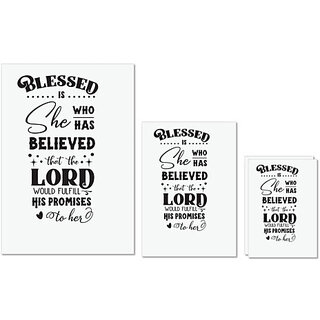 UDNAG Untearable Waterproof Stickers 155GSM 'Blessing | Blessed is She' A4 x 1pc, A5 x 1pc & A6 x 2pc UDNAG Untearable Waterproof Stickers 155GSM 'Blessing | Blessed is She' A4 x 1pc, A5 x 1pc & A6 x 2pc