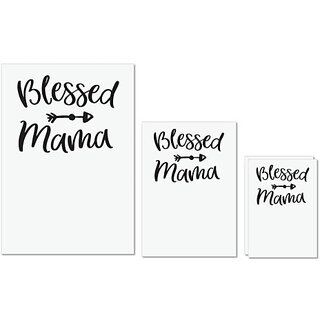UDNAG Untearable Waterproof Stickers 155GSM 'Mother | Blessed Mama' A4 x 1pc, A5 x 1pc & A6 x 2pc UDNAG Untearable Waterproof Stickers 155GSM 'Mother | Blessed Mama' A4 x 1pc, A5 x 1pc & A6 x 2pc