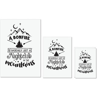 UDNAG Untearable Waterproof Stickers 155GSM 'Adventure | Bonfire' A4 x 1pc, A5 x 1pc & A6 x 2pc UDNAG Untearable Waterproof Stickers 155GSM 'Adventure | Bonfire' A4 x 1pc, A5 x 1pc & A6 x 2pc