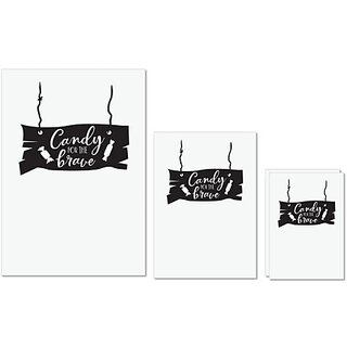 UDNAG Untearable Waterproof Stickers 155GSM 'Brave | Candy for the brave' A4 x 1pc, A5 x 1pc & A6 x 2pc UDNAG Untearable Waterproof Stickers 155GSM 'Brave | Candy for the brave' A4 x 1pc, A5 x 1pc & A6 x 2pc