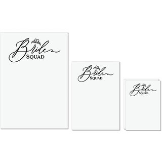 UDNAG Untearable Waterproof Stickers 155GSM 'Bride | BrideSquad' A4 x 1pc, A5 x 1pc & A6 x 2pc UDNAG Untearable Waterproof Stickers 155GSM 'Bride | BrideSquad' A4 x 1pc, A5 x 1pc & A6 x 2pc