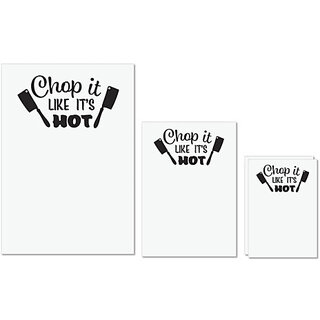                       UDNAG Untearable Waterproof Stickers 155GSM 'Kitchen | Chopitlikeit'shot' A4 x 1pc, A5 x 1pc & A6 x 2pc                                              