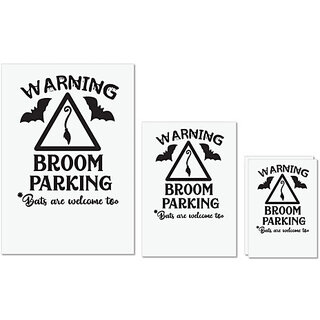 UDNAG Untearable Waterproof Stickers 155GSM 'Witch | Broom Parking' A4 x 1pc, A5 x 1pc & A6 x 2pc UDNAG Untearable Waterproof Stickers 155GSM 'Witch | Broom Parking' A4 x 1pc, A5 x 1pc & A6 x 2pc