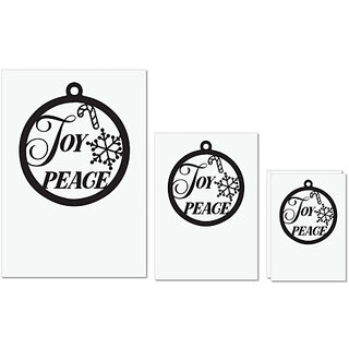 UDNAG Untearable Waterproof Stickers 155GSM 'Christmass | Christmas Bauble4' A4 x 1pc, A5 x 1pc & A6 x 2pc UDNAG Untearable Waterproof Stickers 155GSM 'Christmass | Christmas Bauble4' A4 x 1pc, A5 x 1pc & A6 x 2pc