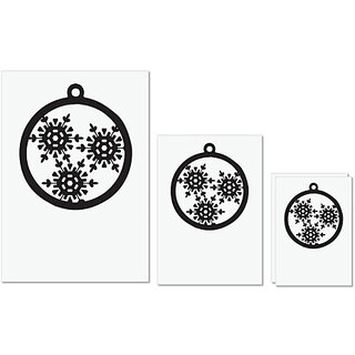 UDNAG Untearable Waterproof Stickers 155GSM 'Christmass | Christmas Bauble6' A4 x 1pc, A5 x 1pc & A6 x 2pc UDNAG Untearable Waterproof Stickers 155GSM 'Christmass | Christmas Bauble6' A4 x 1pc, A5 x 1pc & A6 x 2pc