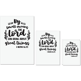 UDNAG Untearable Waterproof Stickers 155GSM 'Small means great things | By Small Means' A4 x 1pc, A5 x 1pc & A6 x 2pc UDNAG Untearable Waterproof Stickers 155GSM 'Small means great things | By Small Means' A4 x 1pc, A5 x 1pc & A6 x 2pc