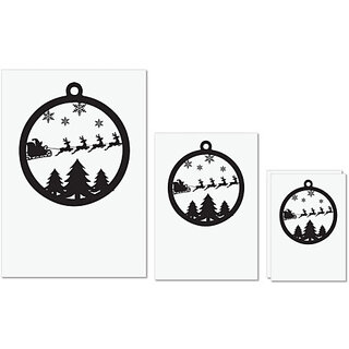 UDNAG Untearable Waterproof Stickers 155GSM 'Christmass | Christmas Bauble11' A4 x 1pc, A5 x 1pc & A6 x 2pc UDNAG Untearable Waterproof Stickers 155GSM 'Christmass | Christmas Bauble11' A4 x 1pc, A5 x 1pc & A6 x 2pc