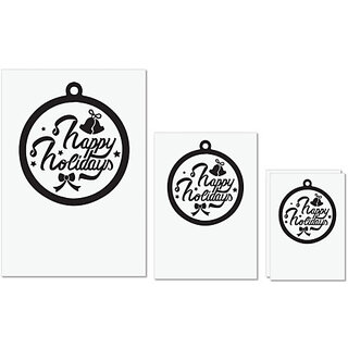 UDNAG Untearable Waterproof Stickers 155GSM 'Christmass | Christmas Bauble 32' A4 x 1pc, A5 x 1pc & A6 x 2pc UDNAG Untearable Waterproof Stickers 155GSM 'Christmass | Christmas Bauble 32' A4 x 1pc, A5 x 1pc & A6 x 2pc
