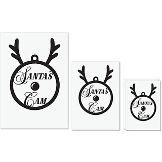                       UDNAG Untearable Waterproof Stickers 155GSM 'Christmass | Christmas Bauble 40' A4 x 1pc, A5 x 1pc & A6 x 2pc                                              