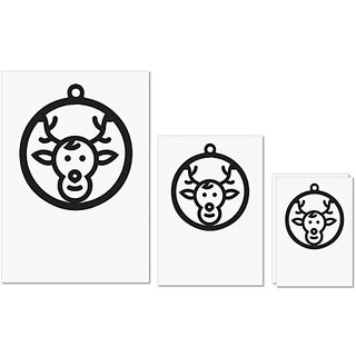 UDNAG Untearable Waterproof Stickers 155GSM 'Christmass | Christmas Bauble 45' A4 x 1pc, A5 x 1pc & A6 x 2pc UDNAG Untearable Waterproof Stickers 155GSM 'Christmass | Christmas Bauble 45' A4 x 1pc, A5 x 1pc & A6 x 2pc