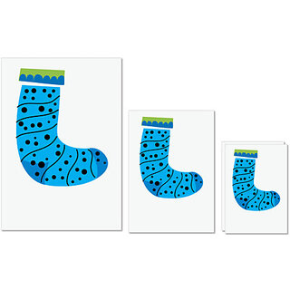                       UDNAG Untearable Waterproof Stickers 155GSM 'Christmass | Christmas Stocking' A4 x 1pc, A5 x 1pc & A6 x 2pc                                              